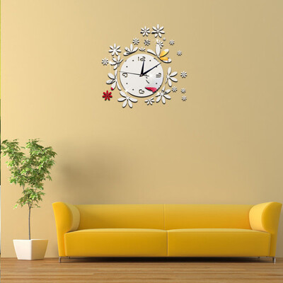 

〖Follure〗Modern DIY Wall Clock 3D Mirror Surface Sticker Home Office Decor Wall Sticker