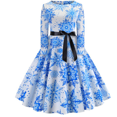 

A Blue Snowflake Dress for Christmas