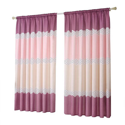 

Geometry Semi Blackout Curtains Home Bedroom Window Decor Tulle Sheer Drape