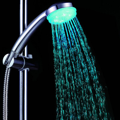 

〖Follure〗Colorful Head Home Bathroom 7 Colors Changing LED Shower Faucet Water Glow Light