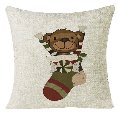 

Tailored Xmas Christmas Socks Sofa Home Decoration Festival Pillow Case Cushion Cover