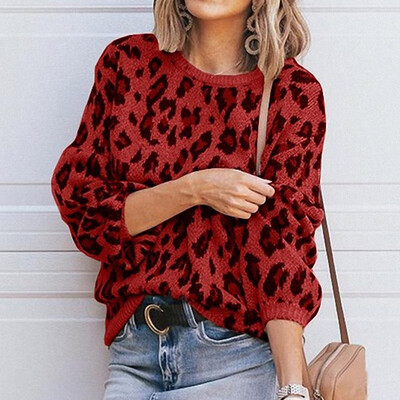 

Gobestart Womens Fashion Solid Casual O-Neck Shoulder Pocket Knitted Sweater Knitwear Top