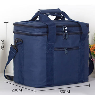 

Lunch Bag Large Waterproof Aluminum Alloy Cooler Insulated Thermal Zipper Picnic Box Ice Bag Container Handbags