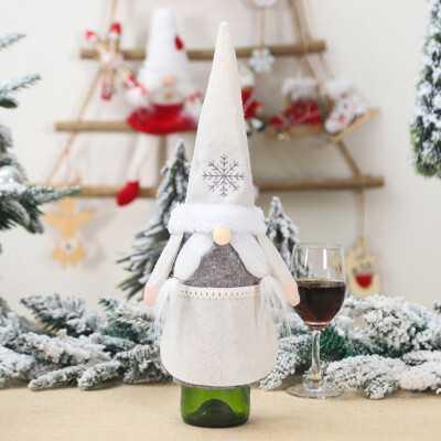 

Toponeto Merry Christmas Santa Wine Bottle Bag Cover Xmas Festival Party Table Decor Gift