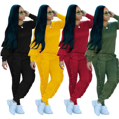 

Women 2pcs Tracksuit Hoodies Sweats Sweatshirt Pants Sets Sport Wear Casual Suit