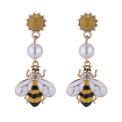 

European And American New Style Exaggerated Bee Earrings Animal Insect Popular Ear Ornaments