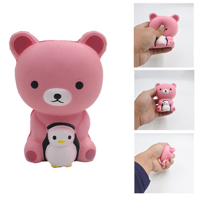 

Gotoamei Mini Adorable Bear Super Slow Rising Kids Fun Toy Stress Reliever Toy Gift