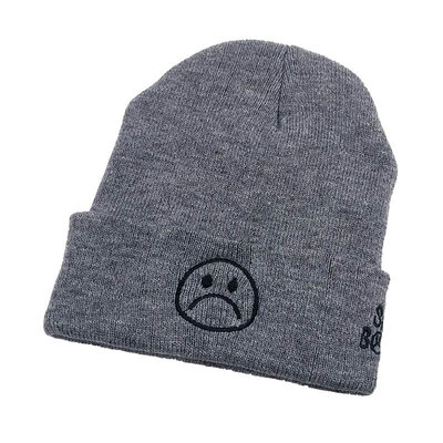 

High Quality Sad Boys Crying Face Casual Beanies For Men Women Winter Knitted Hats Skullies Cap
