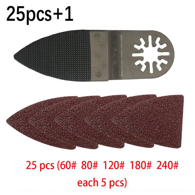 

Finger Sanding Pad 25pcs Sanding Sheet Kit For Multimaster Oscillating Tools
