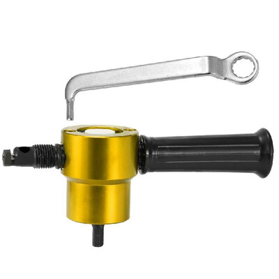 

Double-headed Sheet Metal Nibbler Cutter 360 Degree Adjustable Drill Attachment Power Tool Accessories Cutting Tools