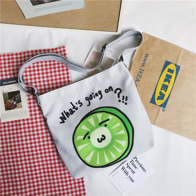 

Student Partys bag inclined bag womens canvas Korean ins wind-style single-shoulder bag&womens ulzzang