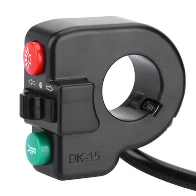 

Greensen 3-in-1 Light Horn Turn Switch Button for Mountain Bike E-Bike Electric Scooter DK-15