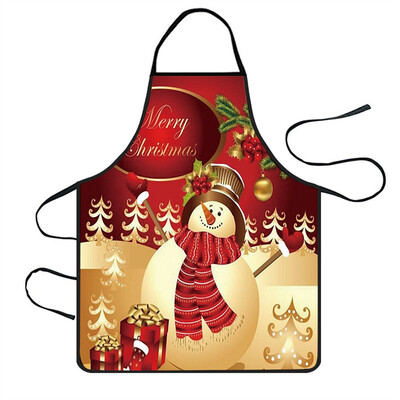 

Tailored Christmas Decoration Waterproof Apron Kitchen Aprons Dinner Party Apron
