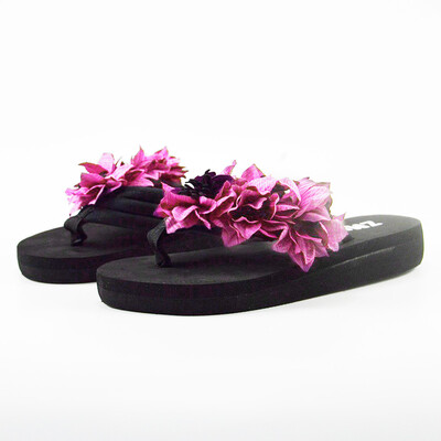 

Rose Women Muffin Flat Bottom Slippers Sandals Home Bathroom Beach Flip Flops Shoes