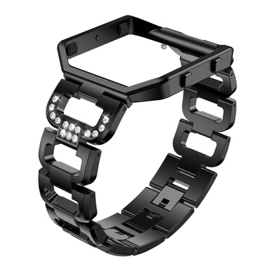 

〖Follure〗Rhinestone Bling Replacement Accessory Watch Band with Frame for Fitbit Blaze
