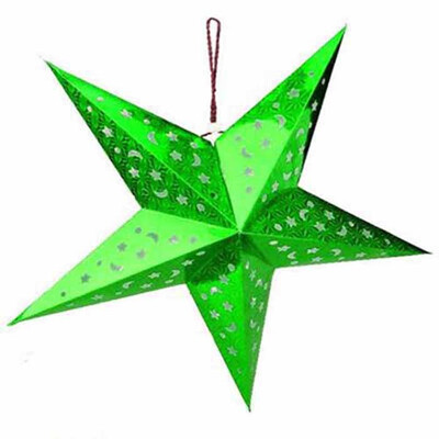 

FUNNYBUNNY 3D Laser Lampshade Lantern Xmas Wedding Party Home Bar Hanging Decor Paper Star Birthday party decoration