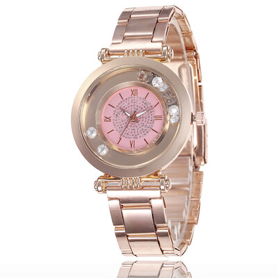 

Fashion watch popular diamond digital watch new starry steel belt ladies student quartz watch