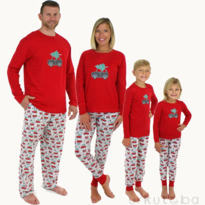 

Family Matching Adult Women Kids Christmas Pyjamas Nightwear Pajamas Sets Xmas