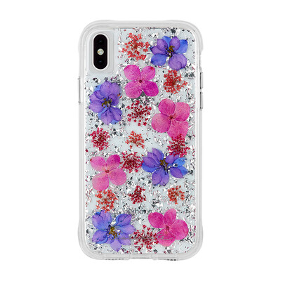 

CASE-MATE Apple iPhone XS Max 65 Inch Gold Foil Dry Petal Mobile Shell Cover Transparent Fashion Female Purple
