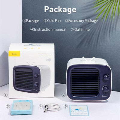 

BASEUS USB Mini Portable Air Conditioner Humidifier Air Cooler Cooling Fan