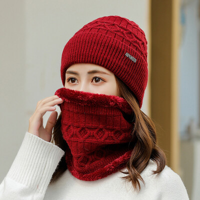 

2019 autumn&winter new Korean version of outdoor cold-proof knitting cap fashion woolen hat male&female adult couple hat