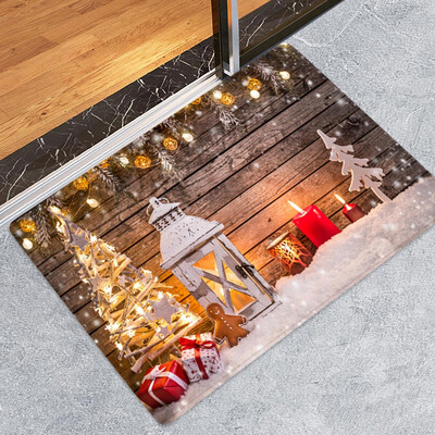 

Tailored Merry Christmas Welcome Doormats Indoor Home Carpets Decor 40x60CM
