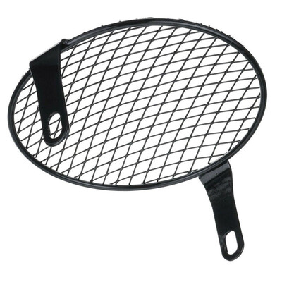 

Motorcycle Headlight Metal 170mm Guard Mount Mesh Grill Masks Protector Cover