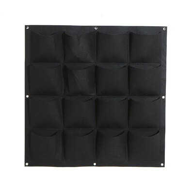

147161825 Pockets Felt Hanging Grow Bags Vertical Wall Mount Planter for Yard Garden Home Decoration