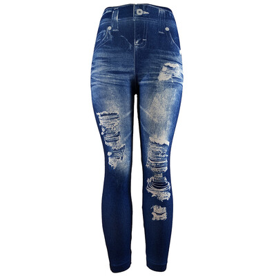 

Tailored Womens Jeans Stretchable Slim Leggings High Waist Pearl Pencil Tights Pants