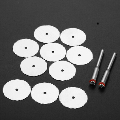 

10 Pieces Cutter Mini 22mm Carbon Steel Circular Saw Disc With 2pcs Mandrel