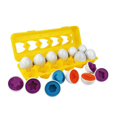 

Children Educational Toys Egg Matching Pairing Wisdom Smart Egg Capsule Color Shape Recognize Blocks