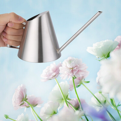 

Greensen Outdoor Watering Can900ml Stainless Steel Watering Can Brushed Garden Planting Indoor OutdoorIndoor Watering Can
