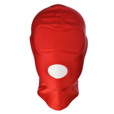 

FUNNYBUNNY Black Breathable Face Cover Spandex Zentai Costume Hood Mask Scary Mask Halloween Mask Adults Full Face