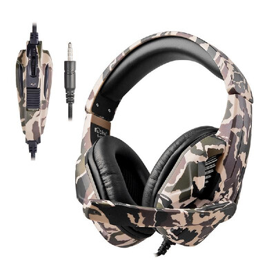 

KUBITE T-173 35mm Over-ear Wired Gaming Headphones Music Headset Noise Cancellation Earphones w Microphone Mic Mute Volune Contr