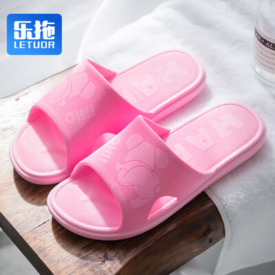 

Le drag couple slippers men&women models exquisite work home leisure bathroom non-slip comfort insole HappyKoala fine pattern SJ1910 light gray 4243 yards
