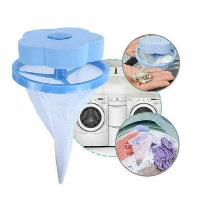 

Siaonvr Home Floating Lint Hair Catcher Mesh Pouch Washing Machine Laundry Filter Bag