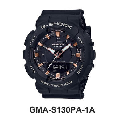 

Casio G-Shock GMA-S130PA-1A Luxury Watch Casual Sports Watch With Step Tracker
