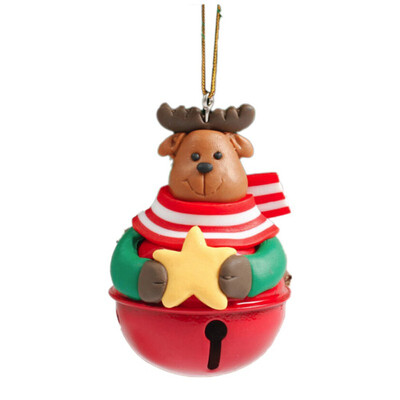 

Christmas Pendant decorations Christmas tree bell ornaments Santa Claus snowman doll Christmas bell Decoration supplies