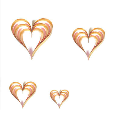 

Three-Dimensional Love Romantic Heart-Shaped Ornaments Shop Window Props Valentine\s Day Layout