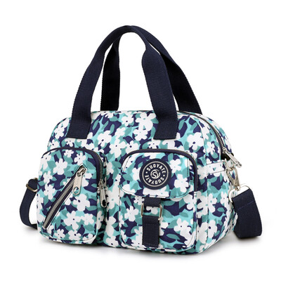 

Old&middle-aged ladiesbags with one shoulder slanting bag Mothers leisure printed bags Oxford canvas nylon bags