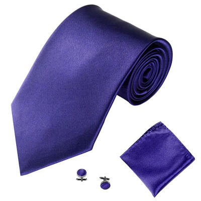 

Mens Fashion Solid Color Suits Ties Necktie Cufflinks Hanky Set Tuxedo Suit