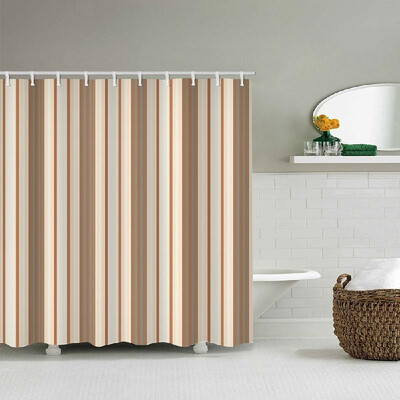 

Shower Curtain Waterproof Polyester Fabric Bath Curtains 12 Grommet Holes Bathroom Curtains for Bathtub Showers