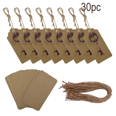 

Toponeto 30pcs Wedding Favors Key Bottle Opener with Escort Tag Card
