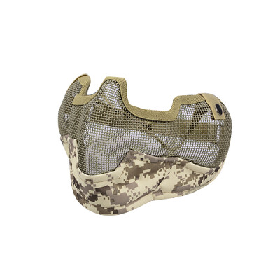 

ZL-V2 Half-face Mesh Mask with Ear Protection Impact-resistance 700FPS Protective Mask Carbon Steel Mesh for Outdoor CS Paintball