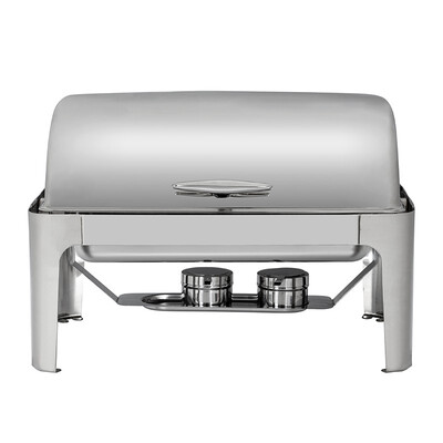 

Ktaxon 8 Quart Full Size Roll Top Chafing Dish Buffet Food Grade Stainless Steel Catering Chafer Warmer Set for Weddings