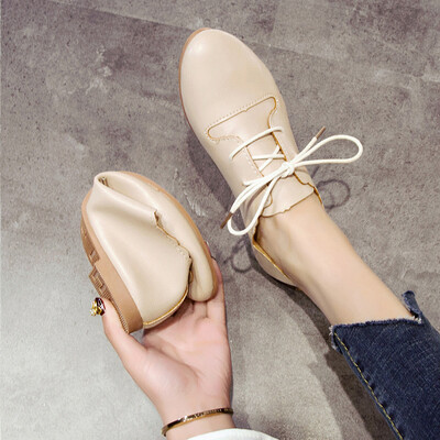 

Shoes Female Spring&Autumn Korean Edition Student Tip-toed Flat-soled Small Leather Shoes