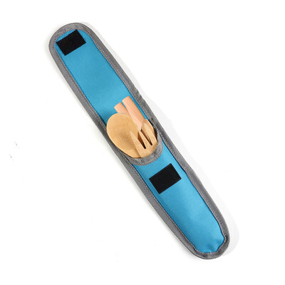 

Toponeto Bamboo Travel Utensils Utensil Set With Carrying Case Hiking Camping Outdoor