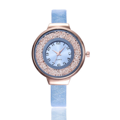 

New trend ladies fashion belt watch ball flow