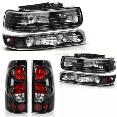 

Headlights Tali Lights Set for 1999-2002 Chvey Silverado Bumper Lamp Headlamps