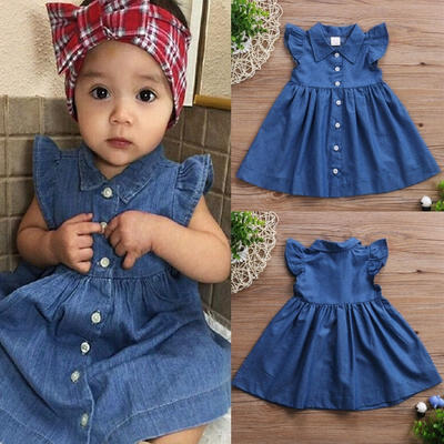 

Sleeeveless Toddler Baby Kids Girl Princess Summer Sundress Party Dress Clothes